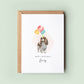 King Charles Spaniel Birthday Card from the Dog, Birthday Card for Dog Dad, Birthday Card for Dog Mum, Pet Card, Card From the Dog