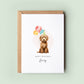 Labradoodle Pet Dog Birthday Card