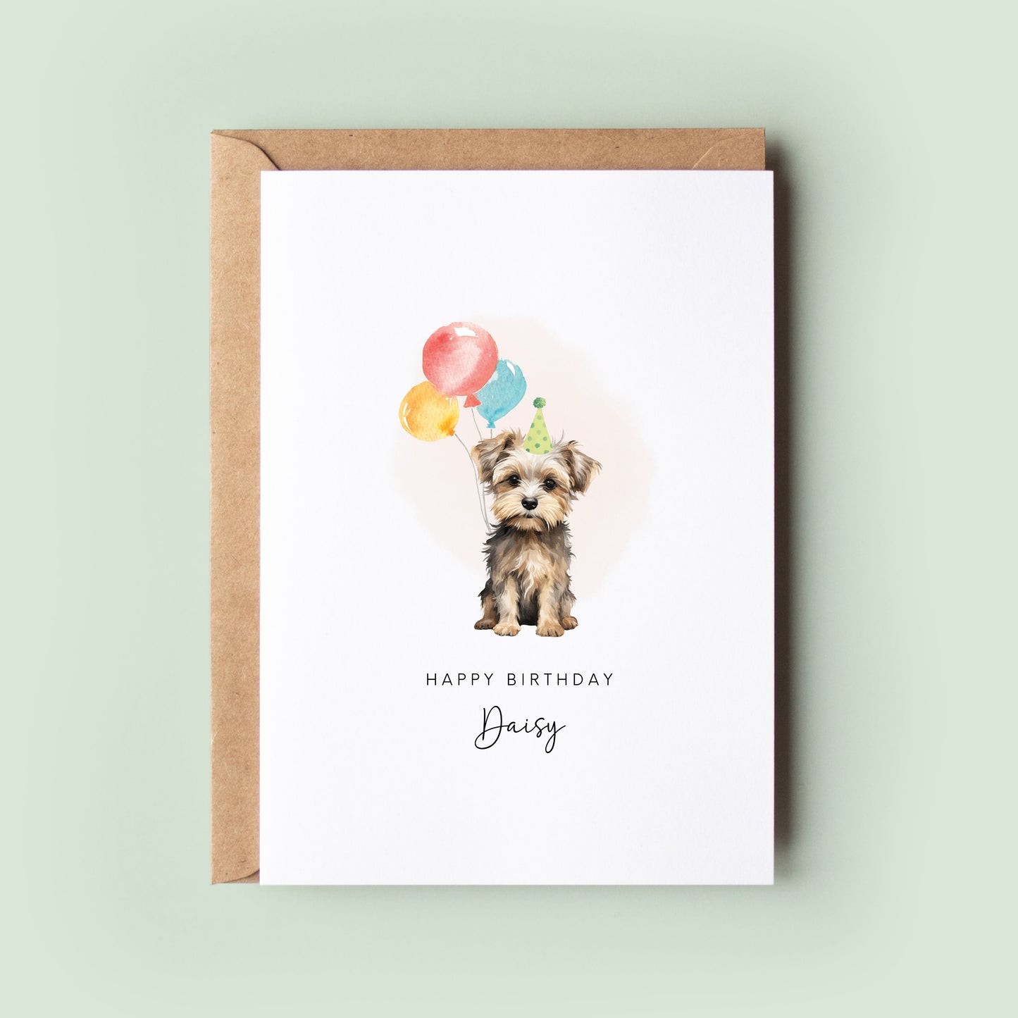 Morkie Dog Birthday Card from the Dog, Birthday Card for Dog Dad, Birthday Card for Dog Mum, Pet Card, From the Dog