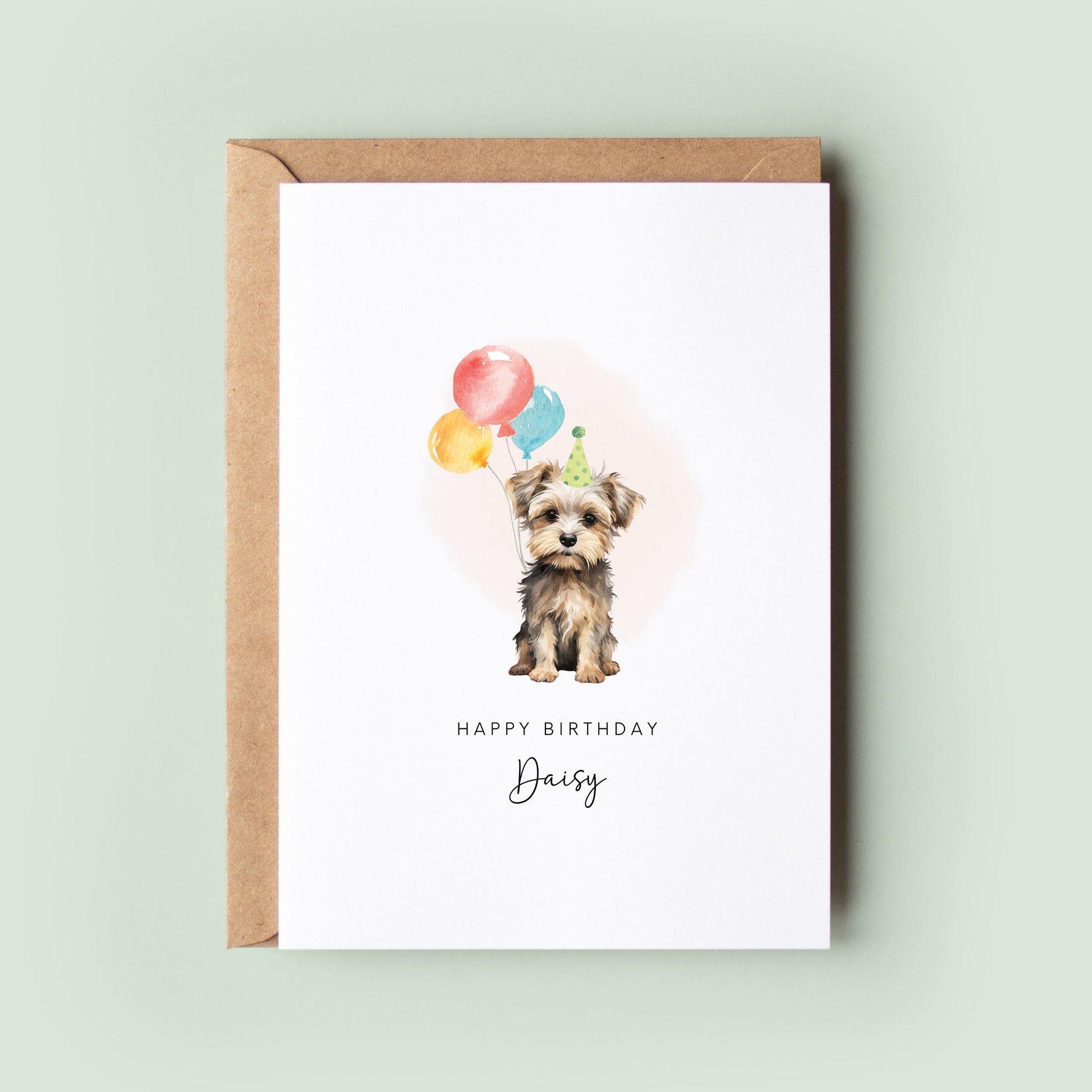 Morkie Dog Birthday Card from the Dog, Birthday Card for Dog Dad, Birthday Card for Dog Mum, Pet Card, From the Dog