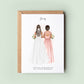 Personalised Will You Be My Bridesmaid Card - Custom Bridesmaid Proposal, Illustrated Bridesmaid Gift, Unique Proposal Box Addition