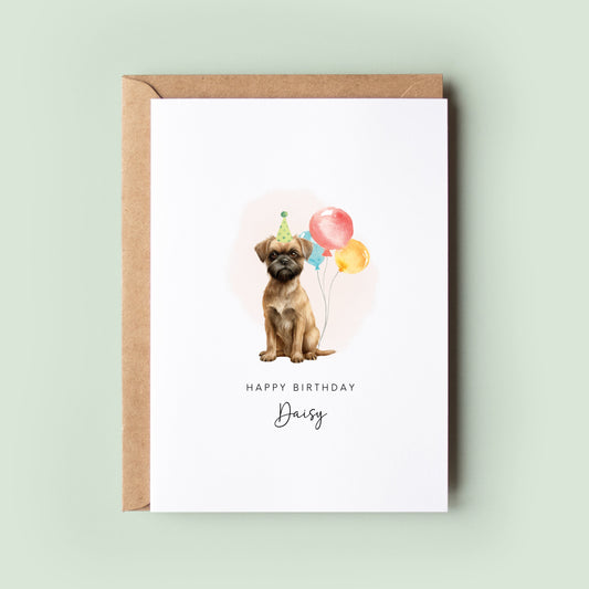 Brussels Griffon Birthday Card from the Dog, Birthday Card for Dog Dad, Birthday Card for Dog Mum, Pet Card, Card From the Dog