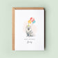 Japanese Spitz Birthday Card from the Dog, Birthday Card for Dog Dad, Birthday Card for Dog Mum, Pet Card, From the Dog, Pet Illustration