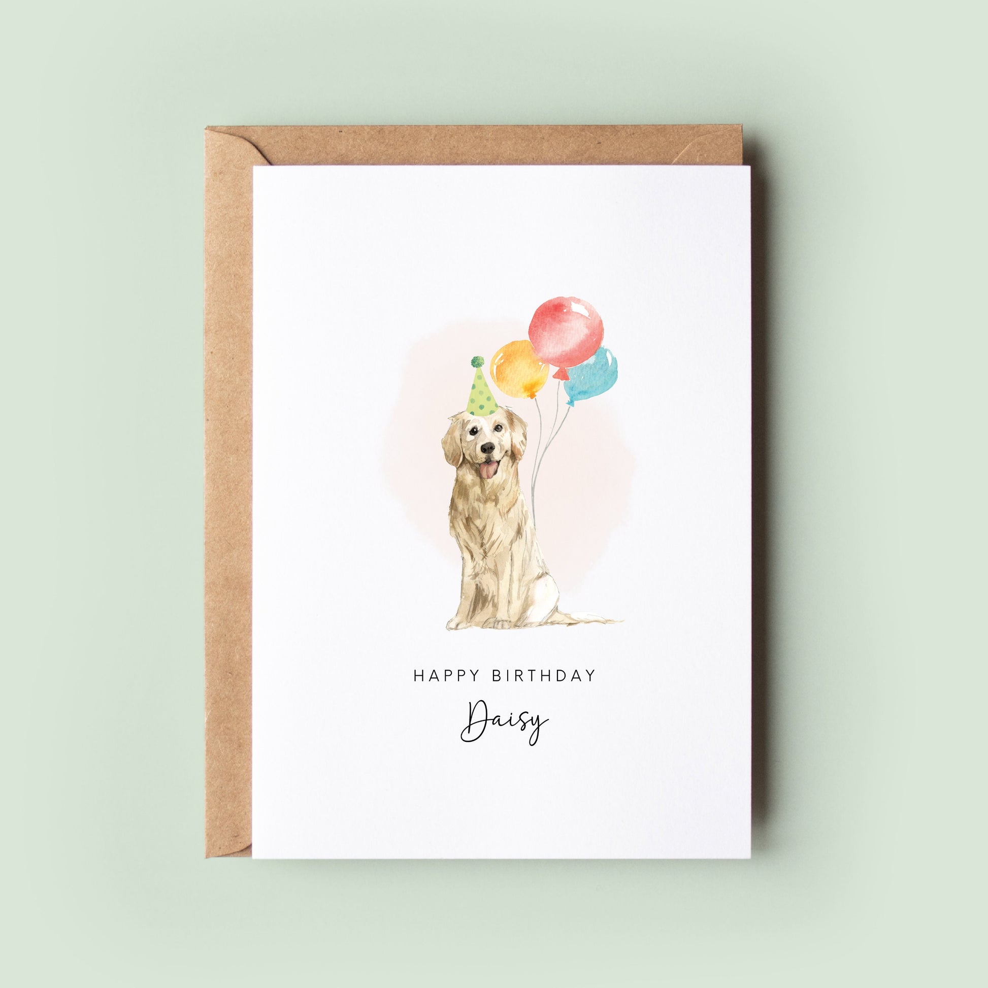 Labrador Retriever Birthday Card from the Dog for Dog Dad and Dog Mum