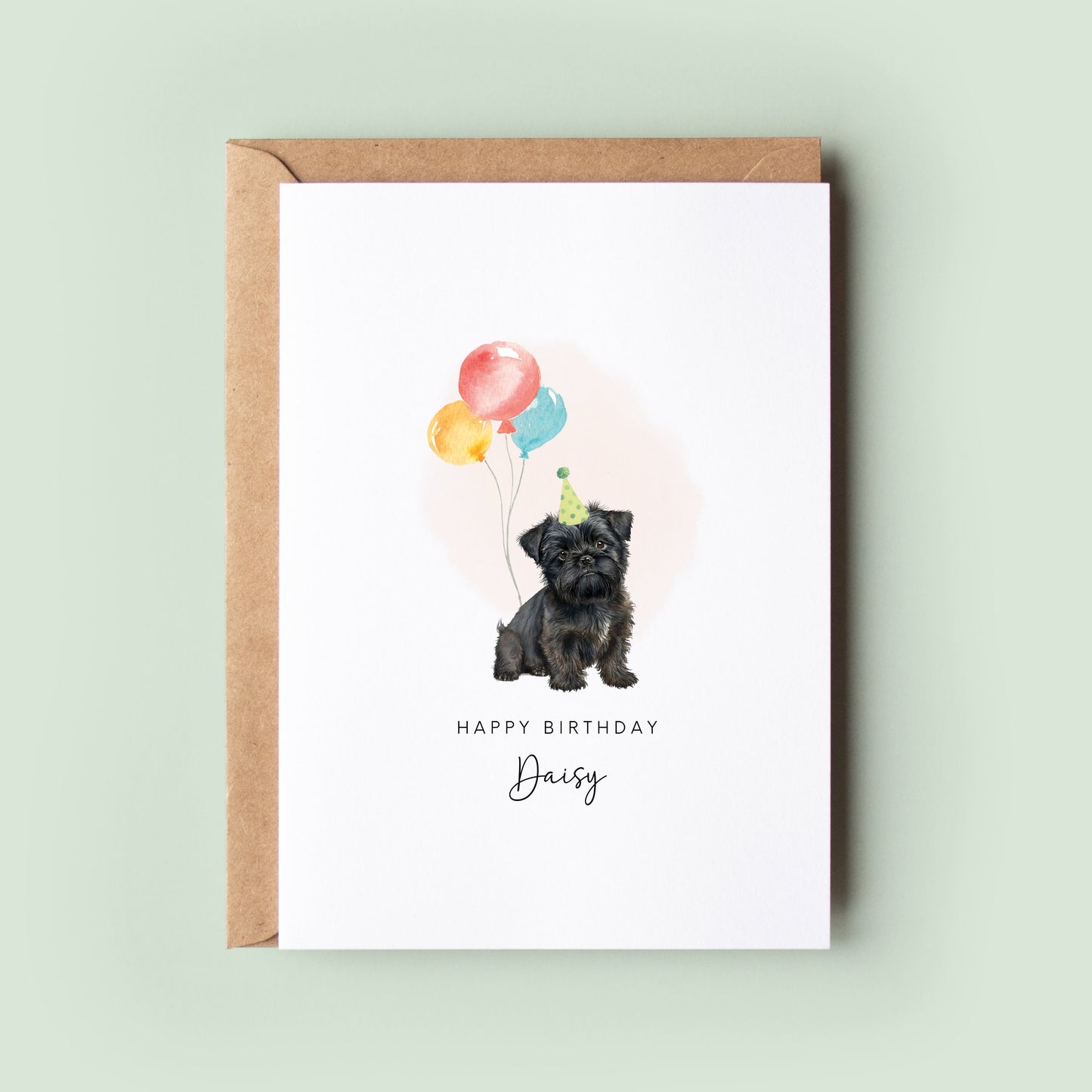 Affenpinsher Birthday Card from the Dog, Birthday Card for Dog Dad, Birthday Card for Dog Mum, Pet Card, From the Dog