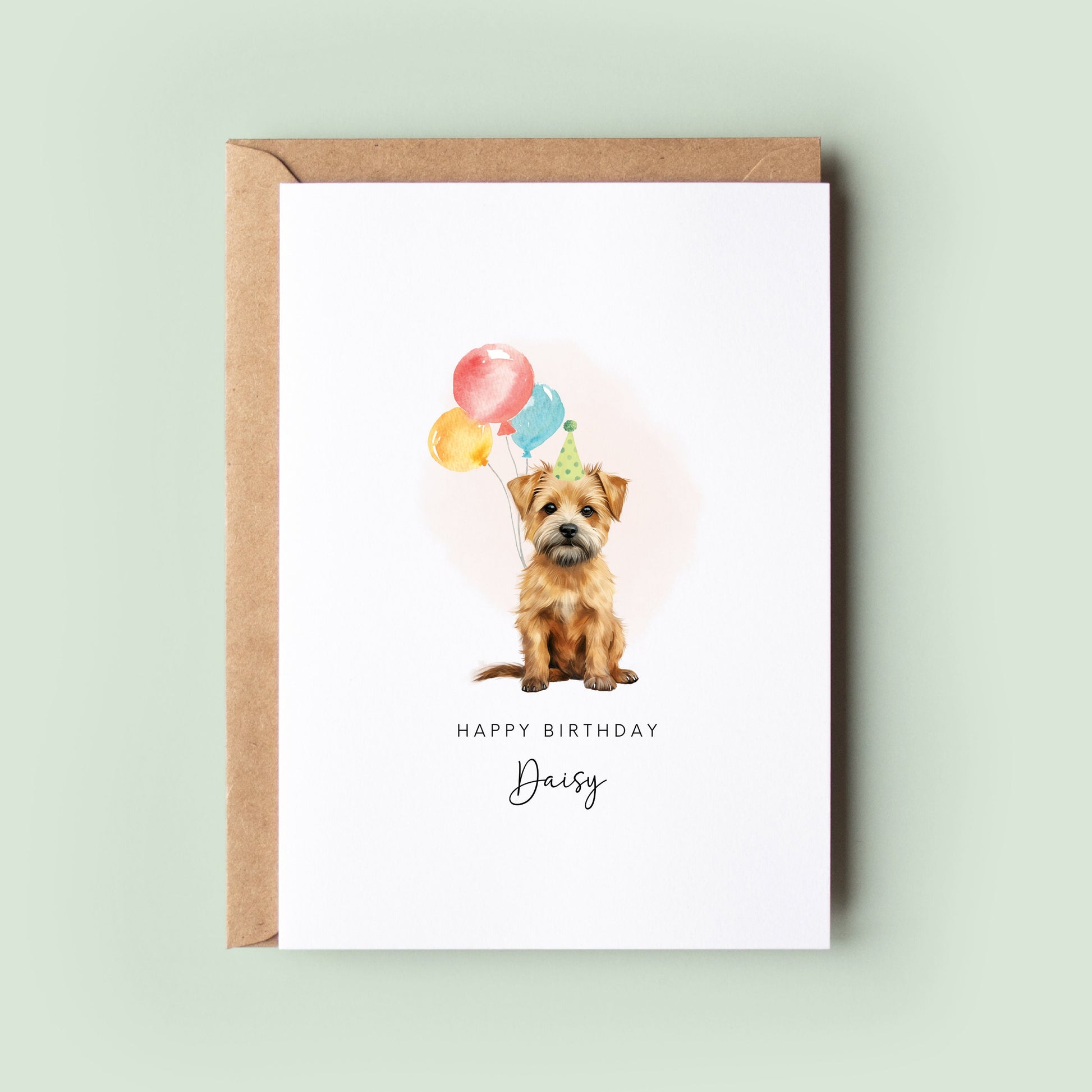 Norfolk Terrier Dog Birthday Card from the Pet Dog for Dog Dad or Dog Mum