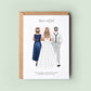 Personalised Wedding Card, Mum & Dad, Mother of the Bride, Wedding Thank You Card, Mum Card, Dad Card, In Laws Card, Father of the Bride