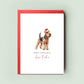 Airedale Terrier Personalised Dog Christmas Card, For the Dog, From the Dog, Pet Christmas Card, Dog Card, Dog Dad, Dog Mum, Merry Woofmas