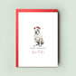 American Staffordshire Terrier Christmas Card - Personalised Card from the Dog, For Dog Dad, Dog Mum - Perfect Christmas Card for Pet Lovers