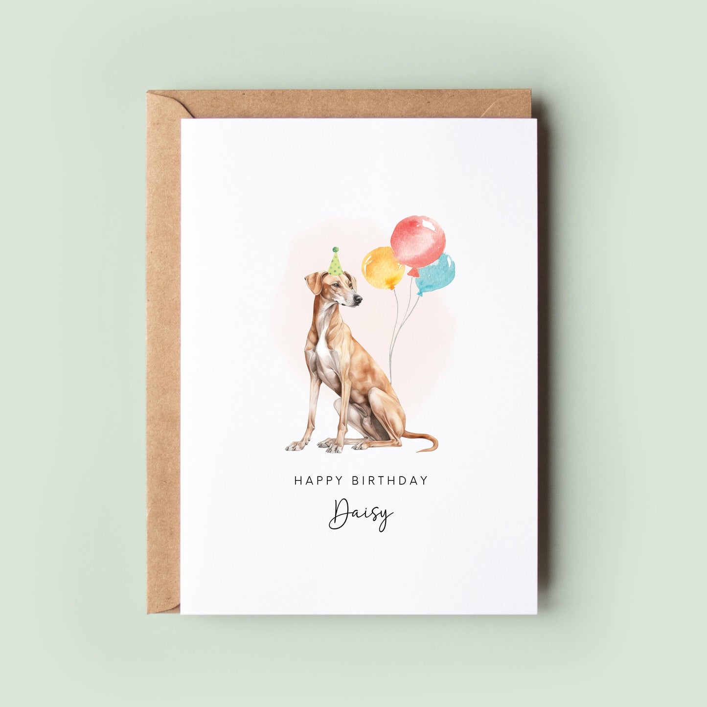 Azawakh Dog Birthday Card from the Dog, Birthday Card for Dog Dad, Birthday Card for Dog Mum, Pet Card, From the Dog