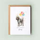 Barbet Dog Birthday Card from the Dog, Birthday Card for Dog Dad, Birthday Card for Dog Mum, Pet Card, From the Dog