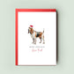 Basset Hound Christmas Card – Heartfelt Pet Card From the Dog, Ideal Christmas Card for Dog Dad, Dog Mum – Festive Gift - Festive Pet Card