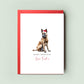 Belgian Malinois Personalised Christmas Card, Perfect Pet Card From the Dog, Unforgettable Christmas Card for Dog Dad, Dog Mum