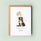 Bernese Mountain Dog Birthday Card from the Pet Dog for Dog Dad or Dog Mum