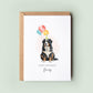 Bernese Mountain Dog Birthday Card from the Pet Dog for Dog Dad or Dog Mum