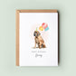 BloodHound Birthday Card from the Pet Dog for Dog Dad or Dog Mum