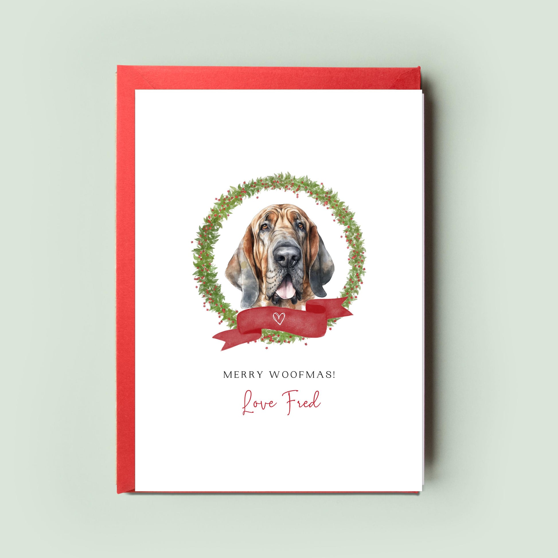 Bloodhound Christmas Card Collection - From the Dog to Dog Mum & Dad - Unique Pet Card, Ideal for Dog Lovers - Share The Festive Love!