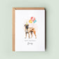 Boerboel Dog Birthday Card from the Dog, Birthday Card for Dog Dad, Birthday Card for Dog Mum, Pet Card, Card From the Dog