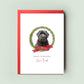 Bouvier des Flandres Christmas Card - Ideal From the Dog Greeting - Christmas Card for Dog Mum & Dog Dad - Pet Card for the Festive Season