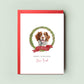 Brittany Spaniel Christmas Card – From the Dog with Love, Christmas Card for Dog Mum & Dad, Personalised Pet Card Festive Season