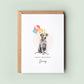 Catahoula Leopard Dog Birthday Card from the Pet Dog for Dog Dad or Dog Mum