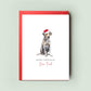 Catahoula Leopard Dog Christmas Card from the Dog, Perfect Christmas Card for Dog Dad, Dog Mum, Pet Card, Festive From the Dog, Furry Friend