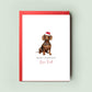 Dachshund Christmas Card from the Dog, Unique Card for Dog Dad & Dog Mum, Personalised Holiday Greeting Card, Love from the Dog