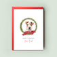 Fox Terrier Dog Christmas Card from the Dog, Christmas Card for Dog Dad, Christmas Card for Dog Mum, Pet Card, From the Dog, To The Dog