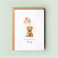 Golden Doodle Dog Birthday Card from the Pet Dog for Dog Dad or Dog Mum