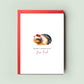 Guinea Pig Christmas Card for Pet Lovers - Festive Greeting From the Guinea Pig - Unique Christmas Card for Guinea Pig Mum & Dad Card