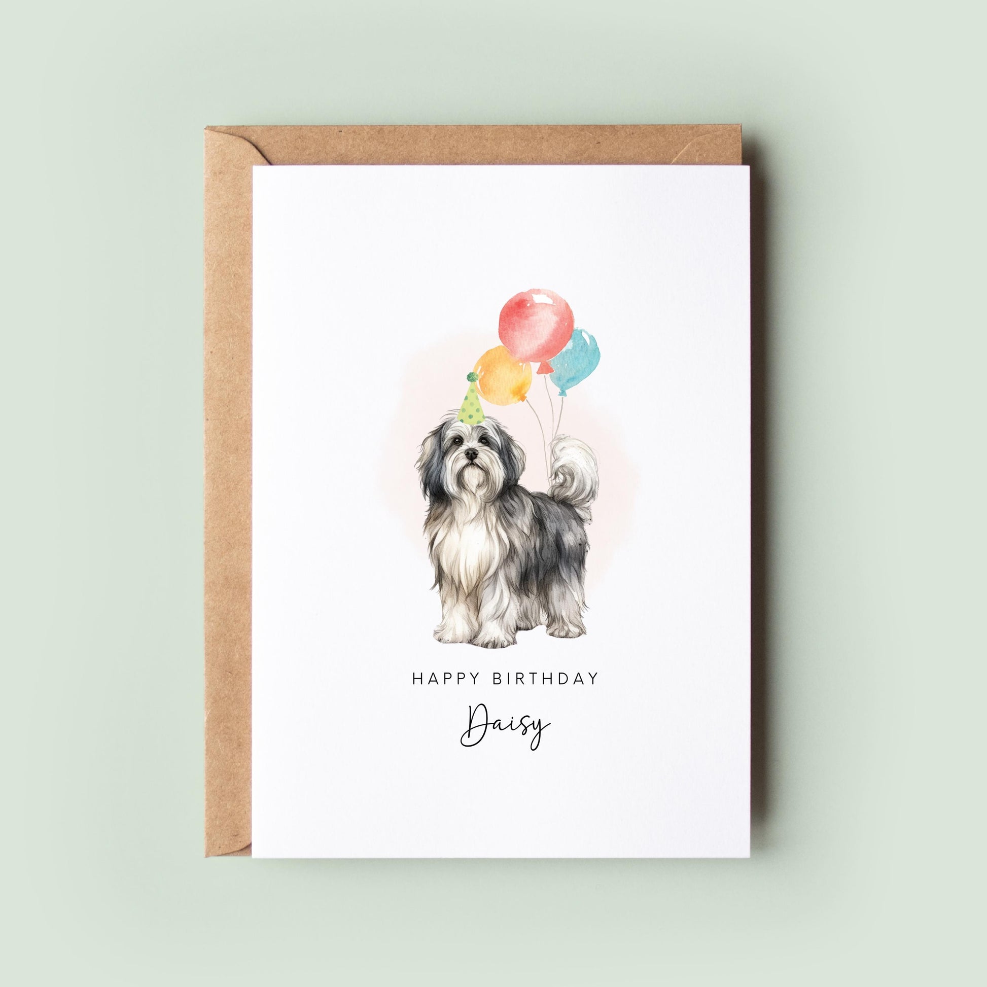 Havanese Dog Birthday Card from the Dog for Dog Lovers