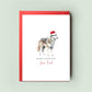 Husky Christmas Card from the Dog, Christmas Card for Dog Dad, Christmas Card for Dog Mum, Pet Card, From Dog, Siberian & Alaskan Huskies