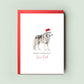 Husky Christmas Card from the Dog, Christmas Card for Dog Dad, Christmas Card for Dog Mum, Pet Card, From Dog, Siberian & Alaskan Huskies