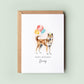 Akita Dog Birthday Card from the Dog, Birthday Card for Dog Dad, Birthday Card for Dog Mum, Pet Card, Card From the Dog