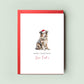 American Shepherd Personalised Dog Christmas Card, For the Dog, From the Dog, Pet Christmas Card, Dog Card, Dog Dad, Dog Mum, Merry Woofmas