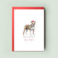 American Staffordshire Terrier Christmas Card - Personalised Card from the Dog, For Dog Dad, Dog Mum - Perfect Christmas Card for Pet Lovers