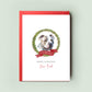 American Staffordshire Terrier Christmas Card - Personalised Card from the Dog, For Dog Dad, Dog Mum - Perfect Christmas Card for Pet Lovers