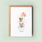 Jack Russell Dog Birthday Greeting Card for Dog Dad or Dog Mum