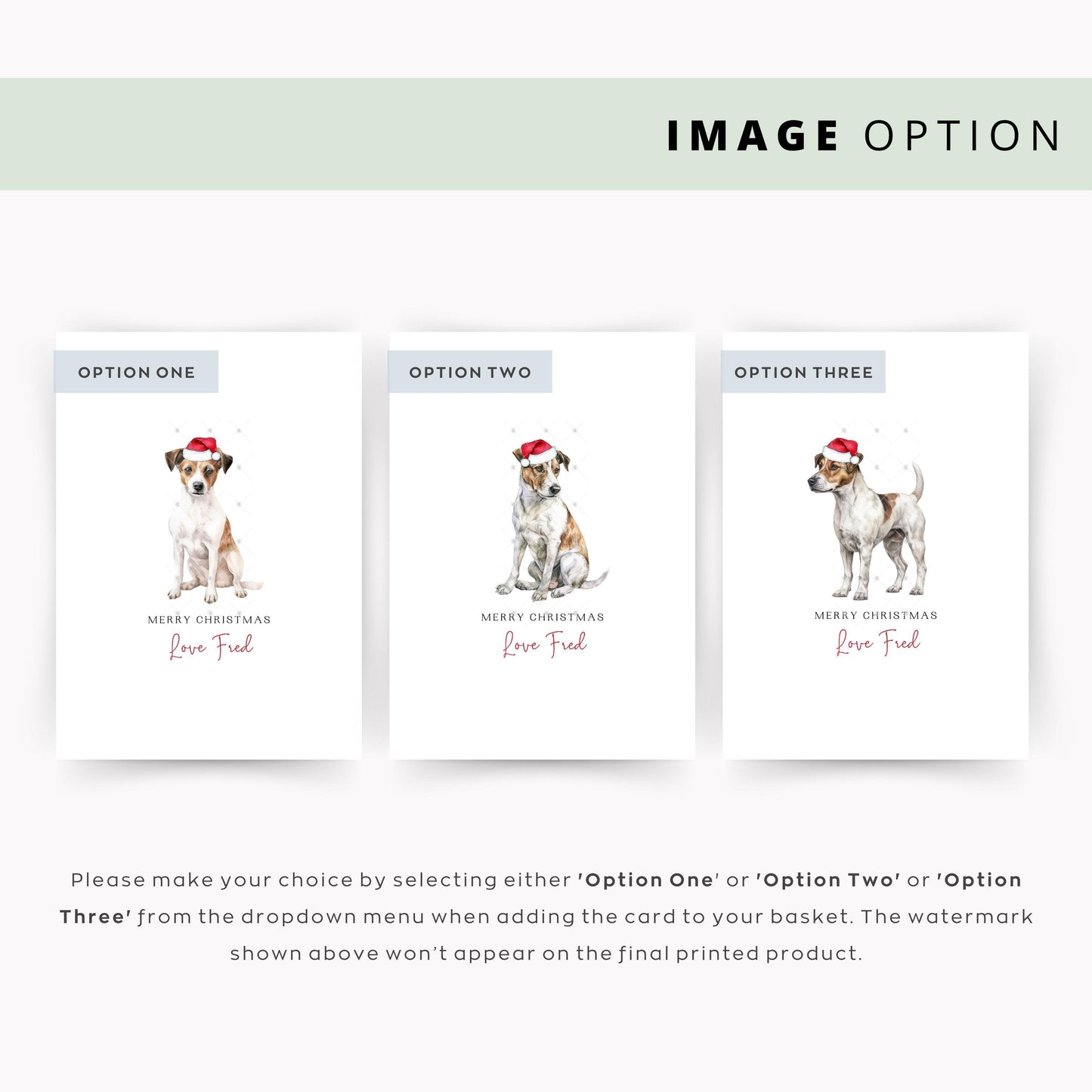 Jack Russell Christmas Card, A Festive Note from the Dog to Dog Dad Mum, Special Pet Card, Ideal Card for Jack Russell Lovers, From the Dog