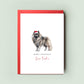 Keeshond Personalised Dog Christmas Card, For the Dog, From the Dog, Pet Christmas Card, Dog Card, Dog Dad, Dog Mum, Merry Woofmas Card