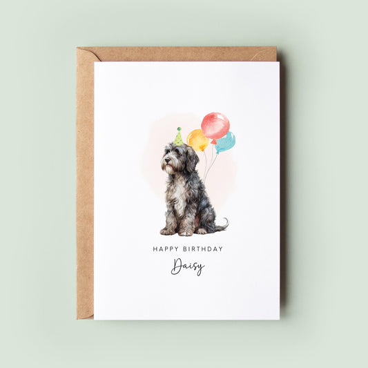 Barbet Dog Birthday Card from the Dog, Birthday Card for Dog Dad, Birthday Card for Dog Mum, Pet Card, From the Dog