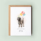 Barbet Dog Birthday Card from the Dog, Birthday Card for Dog Dad, Birthday Card for Dog Mum, Pet Card, From the Dog