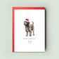 Barbet Dog Personalised Dog Christmas Card, For the Dog, From the Dog, Pet Christmas Card, Dog Card, Dog Dad, Dog Mum, Merry Woofmas