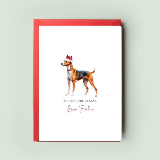 Basenji Personalised Dog Christmas Card, For the Dog, From the Dog, Pet Christmas Card, Dog Card, Dog Dad, Dog Mum, Pet Card, Merry Woofmas