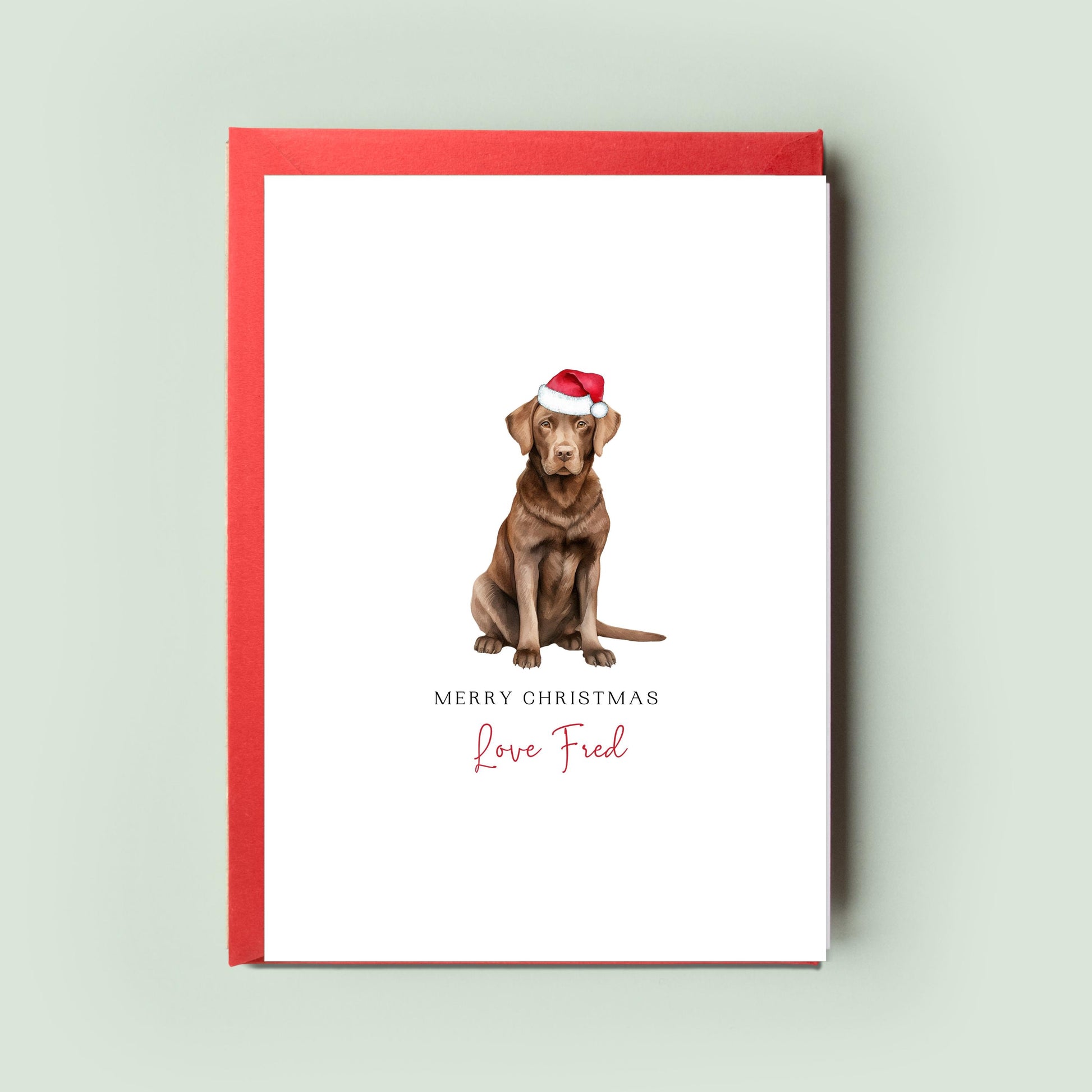 Labrador/Retriever Christmas Card From the Dog