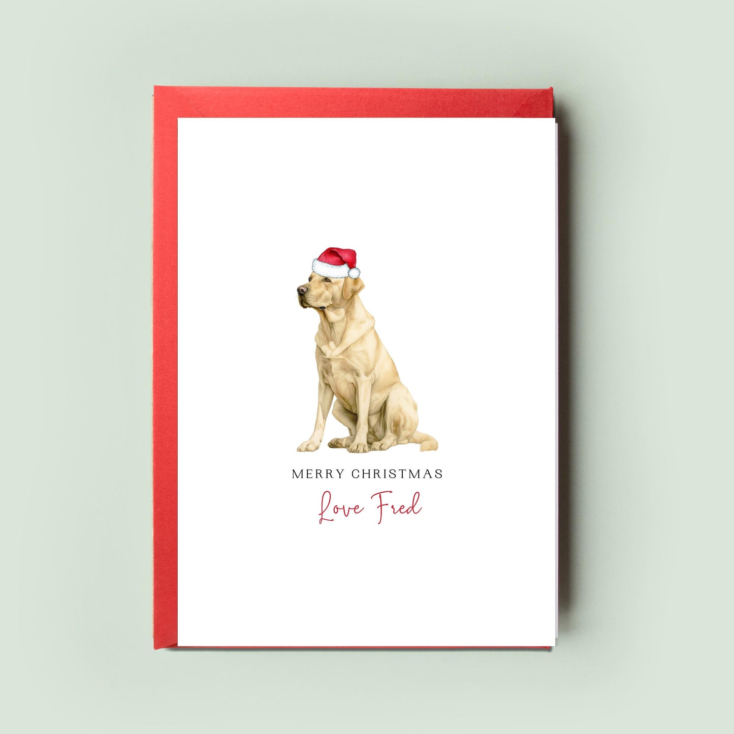 Labrador/Retriever Christmas Card From the Dog