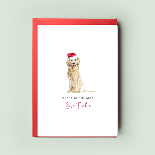 Labrador Retriever Dog Christmas Card, From the Dog, Greeting for Dog Mum & Dog Dad, Christmas Card to Celebrate the Season, Furry Friend