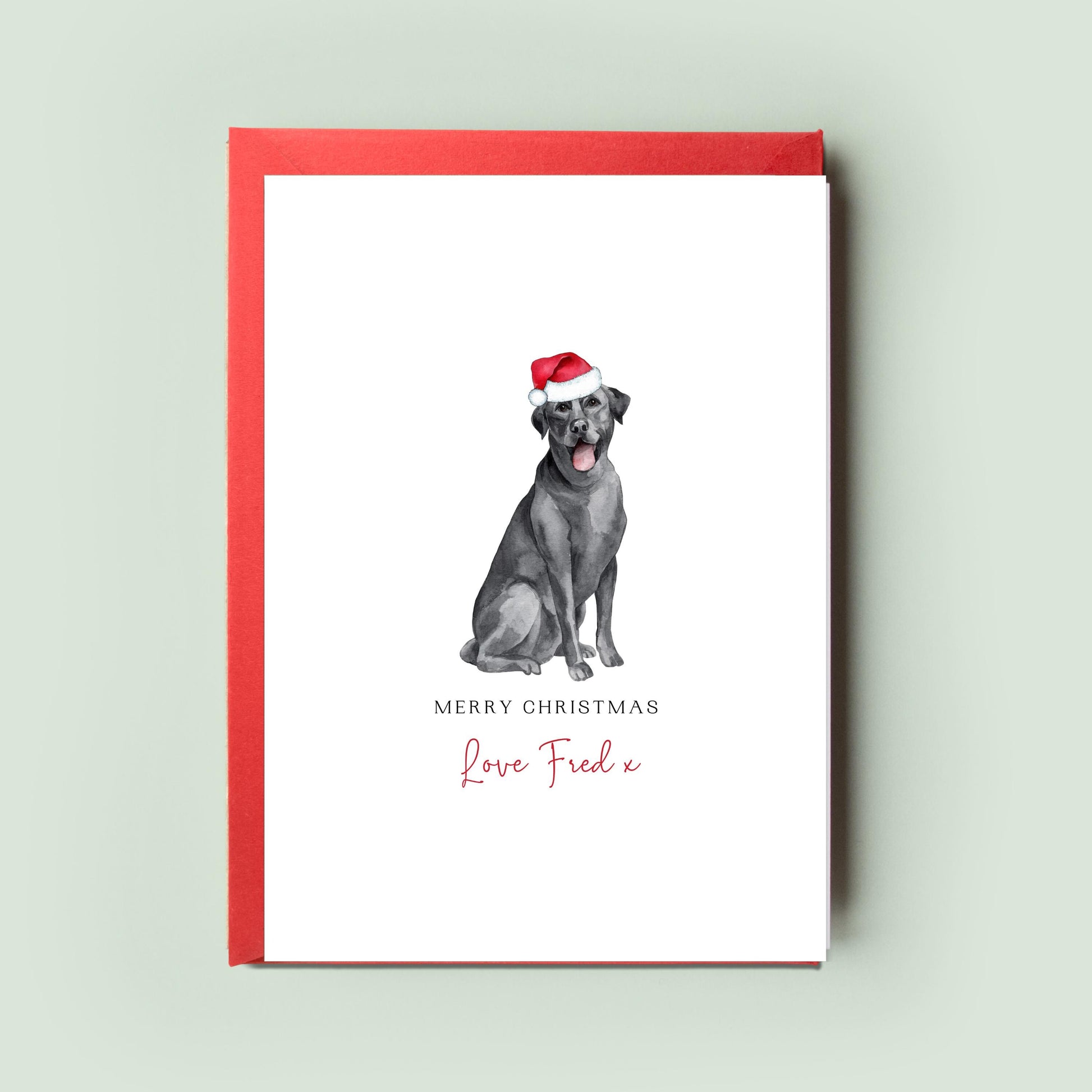 Labrador Retriever Dog Christmas Card, From the Dog, Greeting for Dog Mum & Dog Dad, Christmas Card to Celebrate the Season, Furry Friend