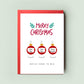 Match Baubles Scratch Reveal Christmas Card Personalised Scratch Card Gift, Surprise Xmas Card, Christmas Scratch Card, Christmas Gift Card