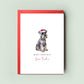 Miniature Schnauzer Personalised Dog Christmas Card, For the Dog, From the Dog, Pet Christmas Card, Dog Card, Dog Dad Card, Dog Mum Card